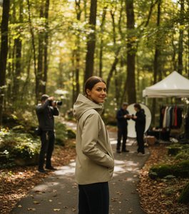 Versatile <b>Men's</b> Casual <b>Lightweight</b> <b>Jacket</b> - Slim Fit Windbreaker with Full Zip & Detachable Hood for All Seasons - Product Image 4