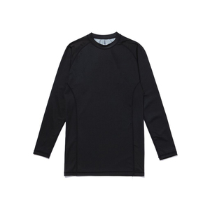 Haut de combat imprimé noir à manches longues pour MMA et Jiu Jitsu, personnalisable pour l'entraînement - Product Image 1