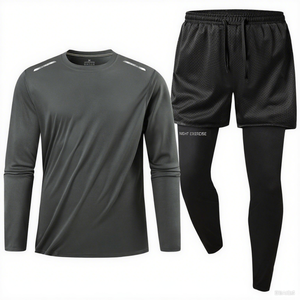 Survêtement pour hommes de couleur personnalisée respirant tenue décontracté grande taille mode fabrication OEM pour la saison d'hiver - Product Image 2