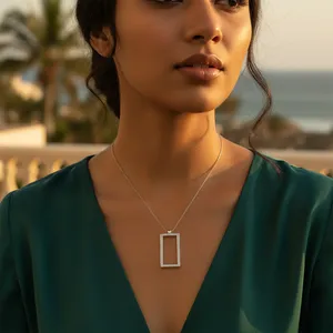 Marco Rectangular de Plata 925 con Baño de Oro de 14K para Fabricación de Joyería DIY para Mujer, Disponible en Tamaños de 6mm y 8mm - Product Image 3