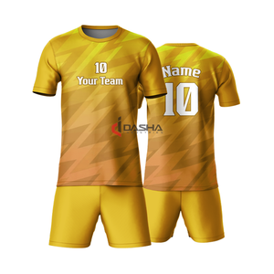 Uniformes de Fútbol de Poliéster Personalizados de Alta Calidad para Hombre, Conjuntos de Camisetas de Equipo, Tejido Transpirable de Secado Rápido, Colores Personalizados - Product Image 4