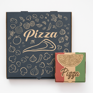 Caja de prueba de masa de Pizza de papel Kraft respetuoso con el medio ambiente, duradera, de grado alimenticio, segura para microondas, biodegradable, reciclable para - Product Image 4