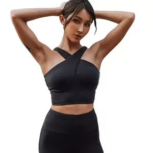 Ropa deportiva cómoda transpirable para mujer, mallas de Yoga sin costuras y Conjunto de sujetador, ropa de entrenamiento para Gimnasio Deportivo, mallas - Product Image 2