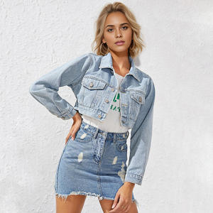 Nouvelle veste en jean courte de haute qualité pour femmes à la mode, veste pour femmes - Product Image 1