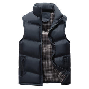 New Men's Autumn Winter Casual Warm Sleeveless <b>Waistcoat</b> Custom Logo Breathable Polyester/Cotton Plus Size Wholesale Zipper - Product Image 6