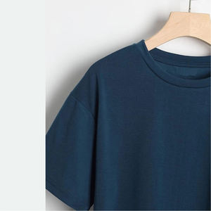 เสื้อยืดโอเวอร์ไซส์ผ้าฝ้าย 100% หนานุ่ม พิมพ์ลายพัฟ ปักโลโก้ตามสั่ง ไซส์ใหญ่ สีพื้น สำหรับผู้ชาย ผ้าถักแบบเรียบ - Product Image 5