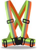 Meilleures promotions Bandes élastiques réfléchissantes jaune fluorescent Accessoires de train de course Ceinture de gilet pour la sécurité nocturne en haute visibilité