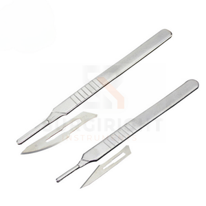 Cuchilla de bisturí de cuchillo quirúrgico Dental de acero al carbono desechable esterilizado de 100 piezas por instrumentos Surgiright - Product Image 6