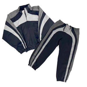 Survêtement coupe-vent en polyester personnalisé Survêtements de sport Survêtement homme personnalisé Jogger Hoodies Survêtements 2 pièces ensembles - Product Image 6