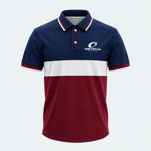 เสื้อโปโลผู้ชายแขนสั้นคุณภาพสูงสไตล์สตรีทแวร์ขายดี  ใส่สบาย  รับสกรีนโลโก้  ลายเรียบ - Product Image 4