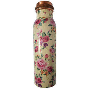 Pure <b>Copper</b> Leak-Proof Water <b>Bottle</b> with Antique Hammered Finish Eco-Friendly Direct <b>Drinking</b> Hammered <b>Copper</b> Water <b>Bottle</b> - Product Image 2