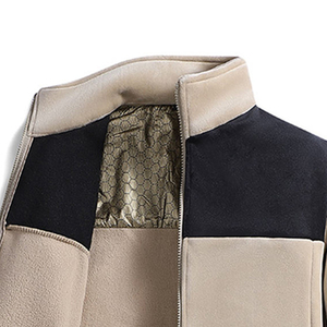 Veste en polaire pour homme, veste décontractée d'hiver pour homme, veste matelassée à col montant pour homme - Product Image 2