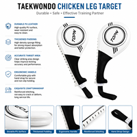 En gros, Cible de Taekwondo en forme de jambe de poulet avec poignées et cible de pied assemblée pour l'entraînement et le sparring en salle de sport d'arts martiaux