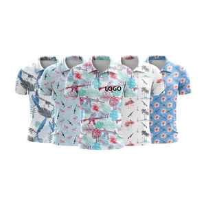 Polo de sublimación para hombre, poliéster, suave, transpirable, de alto rendimiento, material de secado rápido, perfecto para ropa de entrenamiento de gimnasio - Product Image 4