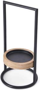 Bougeoir moderne de couleur noire avec bougeoir en bois Design simple et élégant pour Noël ou décoration de Noël de style Ins - Product Image 2