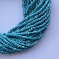4mm 6mm Naturel Bleu Arizona Turquoise Pierre Lisse Heishi Pneu Pierres Précieuses Perles Brins En Gros Usine Prix En Ligne Alibaba