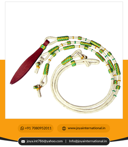 Tachuela de caballo de cuero crudo Natural trenzado a mano multicolor SRM178 Riendas romales de equitación occidental no perennes hechas de cuero duradero - Product Image 6