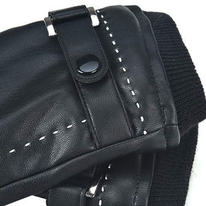 Gants en cuir pleine main de marque privée en gros pour unisexe, gants en cuir de style simple de haute qualité pour le travail - Product Image 3