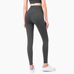 Nuevo Lulu Skin-friendly cintura elástica Anti-rizado Hip Scrunch Butt Lift Fitness Super suave cintura alta Yoga Leggings para mujeres - Product Image 4