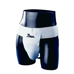 Suspensorio Deportivo Transpirable Blanco con Soporte para Copa, Material de Rayón/Poliéster para Artes Marciales (Tallas S/M/L) - Product Image 1