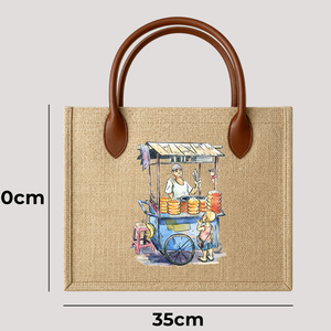 กระเป๋าผ้าแคนวาส Truong Gia ขนาด 35x30 ซม. ปิดด้วยซิป กระเป๋าช้อปปิ้ง ผลิตในเวียดนาม - Product Image 2