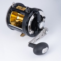 Grands moulinets de pêche pour droitier moulinets de pêche à la traîne entièrement en métal avec résistance maximale de 24kg