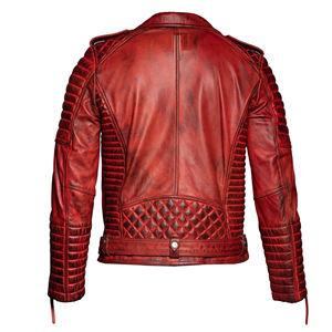 Blouson aviateur en cuir véritable pour homme-Style vintage classique Tissu en toile respirant Personnalisable Couleur avant Option Prêt pour l'hiver - Product Image 2