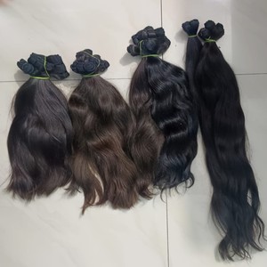 Extensions de trame de cheveux humains Remy indiens bruts de haute qualité - Product Image 5