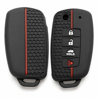 Étui de protection en silicone alvéolé pour clé de voiture Nissan Micra Tiida Qashqai à 2 boutons, télécommande intelligente, vente en gros