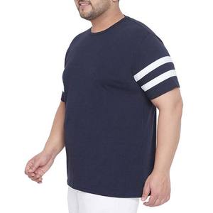 T-shirt grande taille pour hommes en coton 100% Impression de logo personnalisé T-shirt vierge en coton épais T-shirt surdimensionné logo Service OEM - Product Image 2