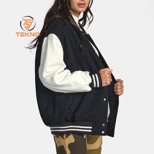 Chaqueta corta universitaria de estilo Vintage para mujer, algodón transpirable de Color sólido, última llegada 2025, de larga duración para adultos, precio bajo - Product Image 6