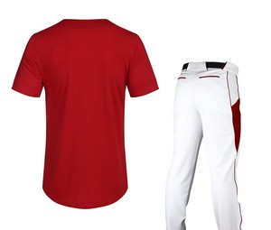 Uniforme de baseball personnalisé respirant imprimé grande taille, vêtements de sport en polyester, tenue d'équipe à séchage rapide, unisexe, nouvelle arrivée, vente en gros - Product Image 3