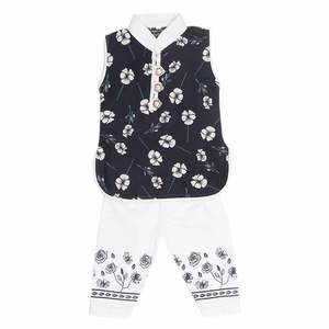 Traje Elegante de 2 Piezas para Bebés Recién Nacidas - Azul Oscuro - Product Image 2