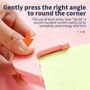 ZAAWUUT Mini DIY Craft Machine Corner Rounder Paper Punch R4 Cortador de filete Tarjeta de foto Cortador de esquina para uso de oficina - Product Image 5