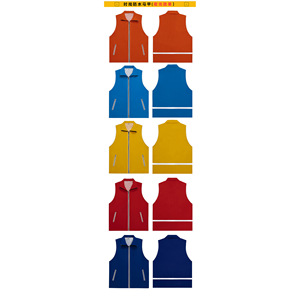 Chaleco de Seguridad Reflectante con Logotipo Personalizado para Voluntarios, Ropa de Trabajo Impermeable con Impresión, Chaleco Rojo para Personal de Supermercados y Calle - Product Image 4