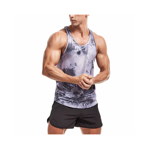 <b>Men</b> Gym Wear <b>Men</b> Tank Top Custom Wholesale <b>Men</b> Sports Sleeveless Fitness Sublimated OEM High Quality Tank Top - Product Image 2