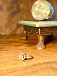 แหวนเพชรทรงกลม14K สีโรสโกลด์ธรรมชาติสำหรับ I1 SI3เครื่องประดับเพชรสวยงามขายส่งมีสไตล์ - Product Image 3