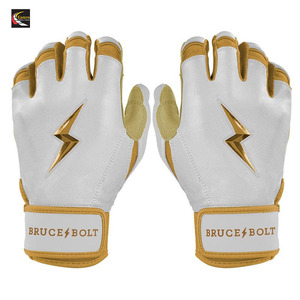 Gants de frappe en cuir de qualité supérieure à poignet court, main droite, respirants, logo personnalisé, design unique, Bruce Bolt Baseball - Product Image 1