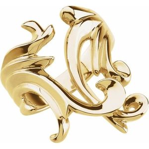 Anillo Romántico Stuller Freeform 5090:6110P, Chapado en Oro de 10KY, Incrustaciones de Diamantes de Corte Ovalado, Estilo Eternidad Moderno para Chicos y Chicas - Product Image 1