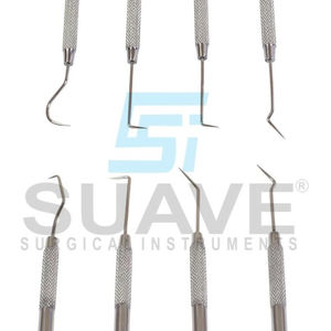 Outils de nettoyage endodontique dentaire Crochet double parodontal dentaire en acier inoxydable avec détartreur par SUAVE SURGICAL INSTRUMENTS - Product Image 6