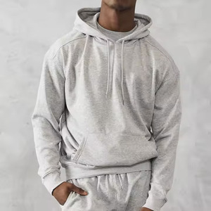 Personalizado Unisex 400Gsm Algodón Fleece Oversized Boxy Recortada Hoody Bordado 420 Gsm French Terry Heavyweight Puff Print Hoodies - Product Image 2