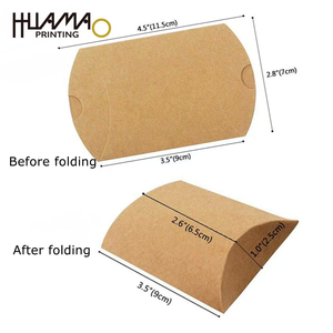 Food Grade Paper Pillow <b>Box</b> Custom Printed Pillow Shape Gift <b>Box</b> for <b>Cookies</b> Macarons Chocolate Packaging - Product Image 4