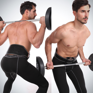 Leather Weightlifting Belt Gym Fitness Dumbbell Barbell Powerlifting <b>Back</b> <b>Support</b> Power Training leather belts - Product Image 4