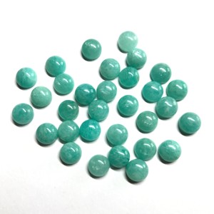 Igi พลอยอเมซอนทรงหลวมกึ่งมีค่าขนาด AAA เกรด4มม. 5มม. สำหรับทำเครื่องประดับขายส่ง - Product Image 1