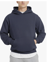Supplier Grosir Bangladesh Hoodie Pria Logo Kustom Kain Polos Pewarnaan Berkualitas Tinggi Fleece Pullover Grosir Streetwear Polos