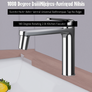 Aérateur de robinet de cuisine rotatif à 1080 degrés, 2 modes, buse universelle pour robinet de salle de bain - Product Image 3