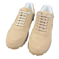 Chaussures de marche sportives pour hommes en cuir véritable, basses, style urbain, avec embout confortable, légères, semelle souple et à lacets
