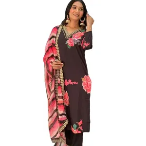 Pakistani Indian 2024 New Design Ready Made Muslim Women's Dress Eid Collection Selling Dress