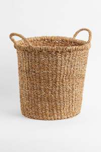 Cesta de mimbre redonda para césped de mar, cesta de mimbre hecha a mano, elegante para almacenamiento de cocina en el hogar, bajo pedido mínimo, venta al por mayor - Product Image 6