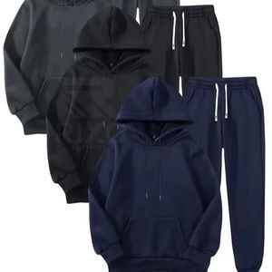 Conjunto Deportivo de 2 Piezas para Hombre Rixo Enterprises, 100% Algodón, Transpirable, de Secado Rápido, Ligero, Sudadera con Capucha Informal y Pantalones Deportivos - Product Image 1